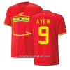 Camiseta de fútbol Ghana Ayew 9 Segunda Equipación Jordan Mundial 2022 - Hombre